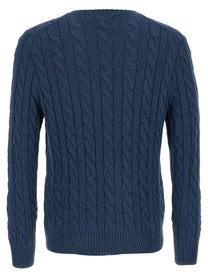 POLO RALPH LAUREN - POLO RALPH LAUREN - Cotton braided sweater - Men’s Knitwear