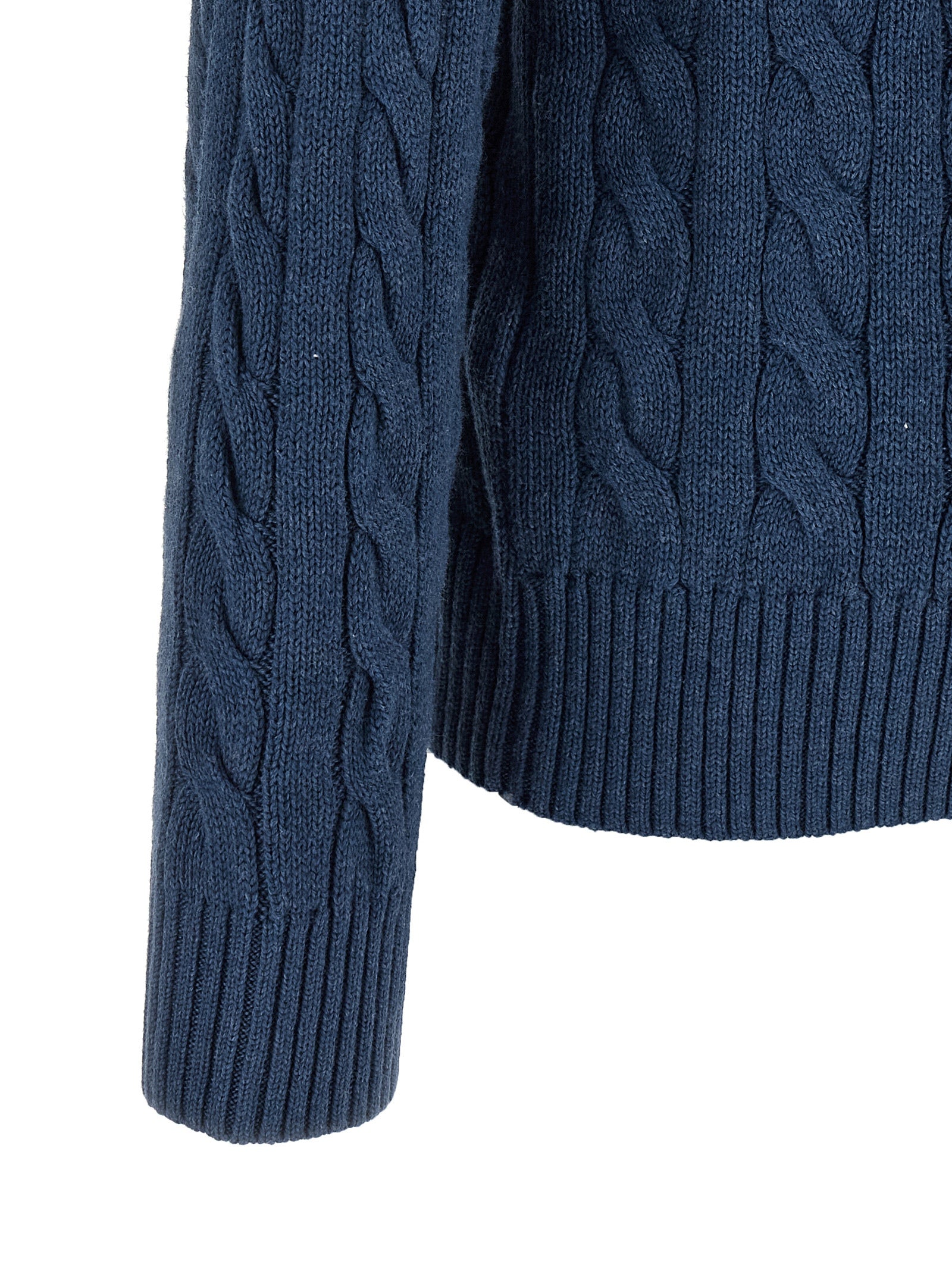 POLO RALPH LAUREN - POLO RALPH LAUREN - Cotton braided sweater - Men’s Knitwear