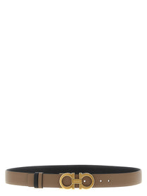 FERRAGAMO - FERRAGAMO Women’s Gancini Reversible Belt Multicolor - Women’s Accessories