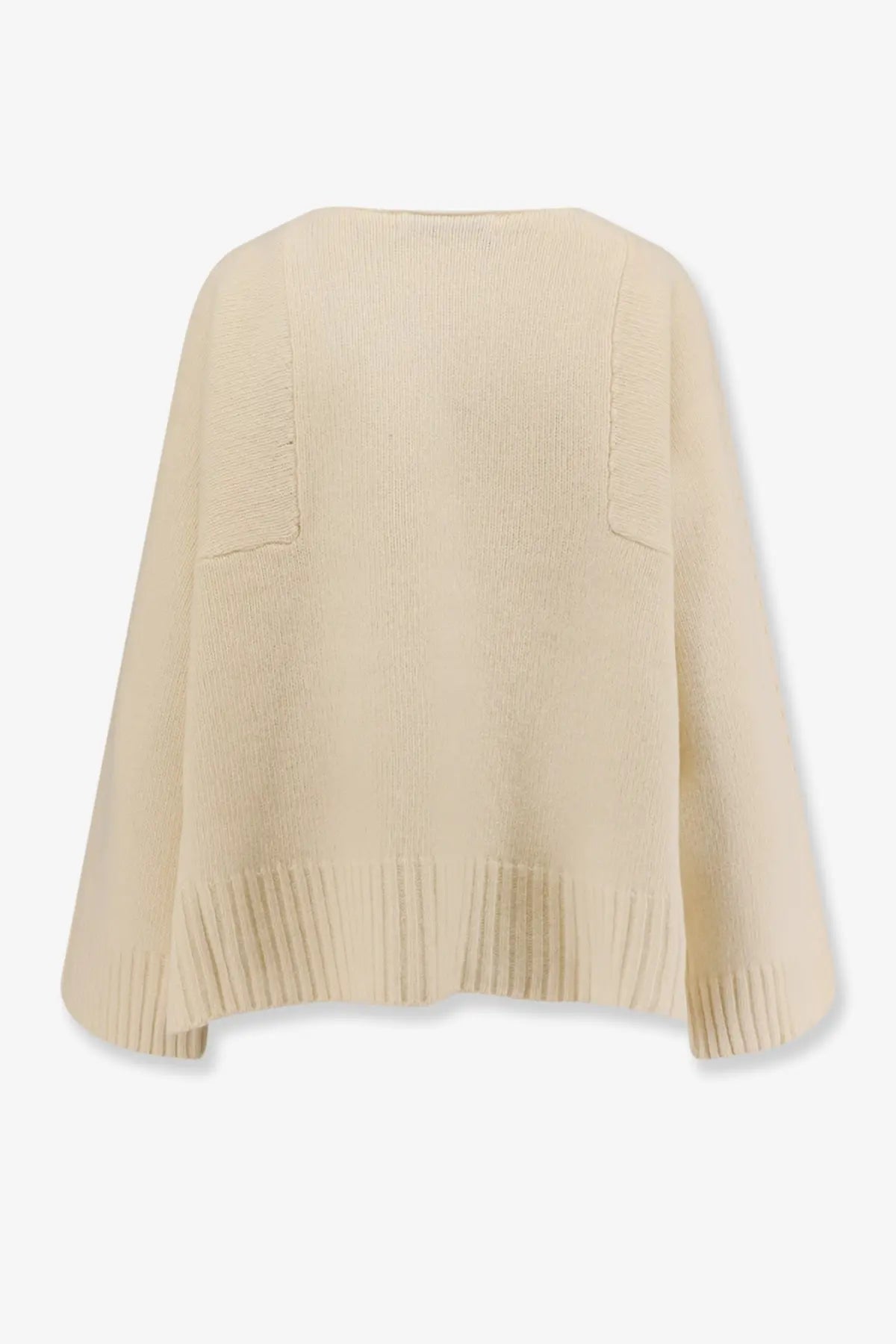 The 73 Women's Virgin Wool Sweater White, view 2