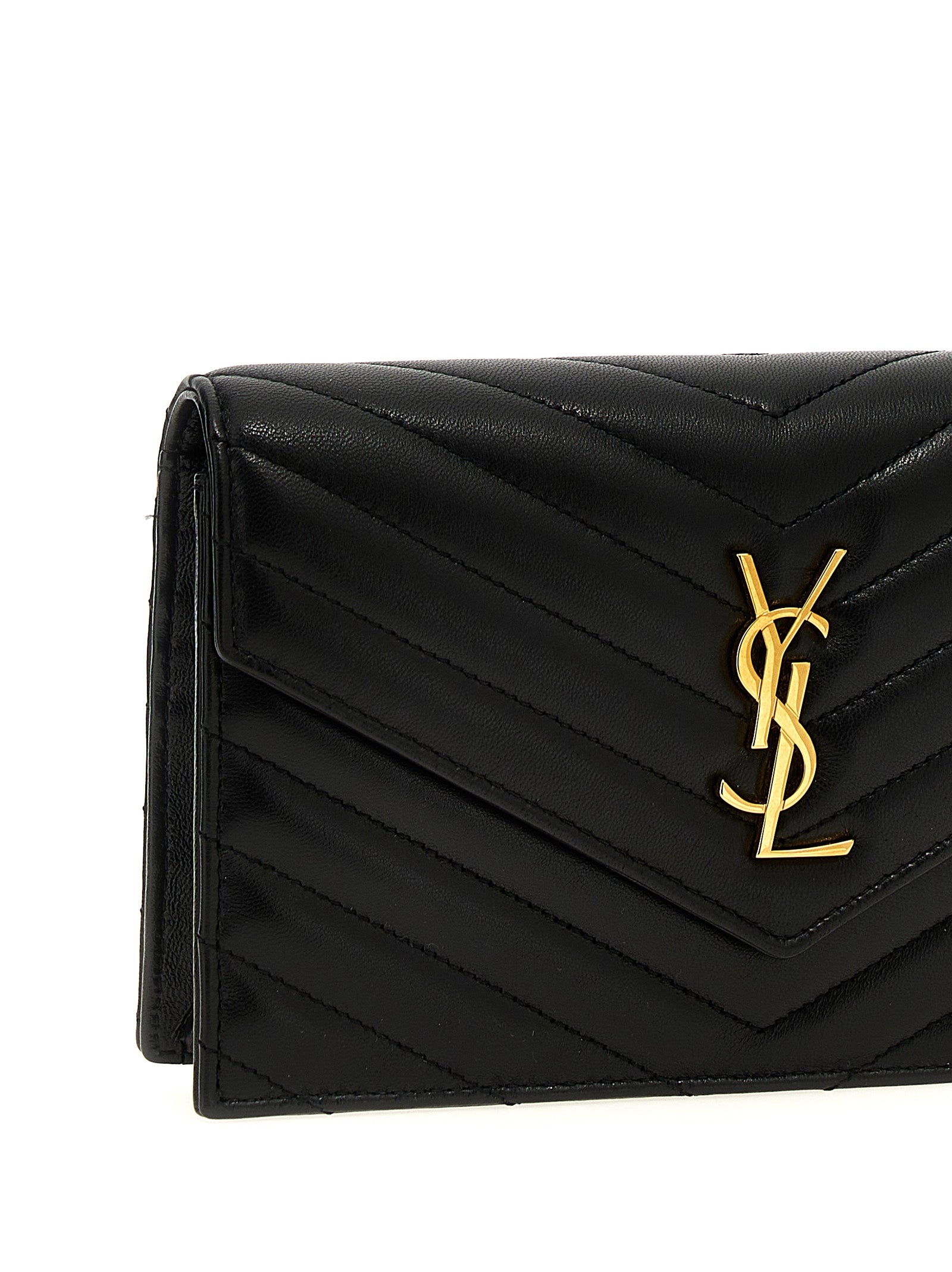 SAINT LAURENT - SAINT LAURENT - ’Envelope Cassandre’ wallet on chain - Women’s Accessories