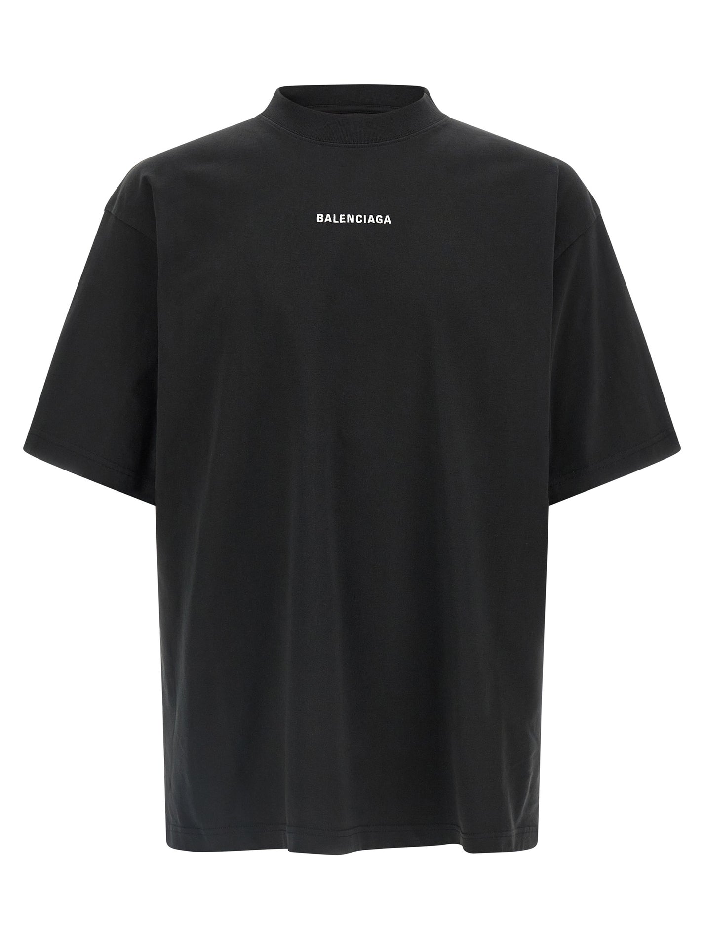 BALENCIAGA - BALENCIAGA Men’s New Balenciaga Back T-Shirt White/Black - Men’s Tops