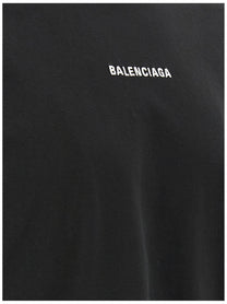 BALENCIAGA - BALENCIAGA Men’s New Balenciaga Back T-Shirt White/Black - Men’s Tops