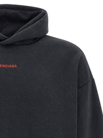 BALENCIAGA Men's Balenciaga Back Hoodie Black