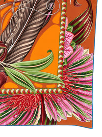 FERRAGAMO Women's Giada Print Scarf Orange