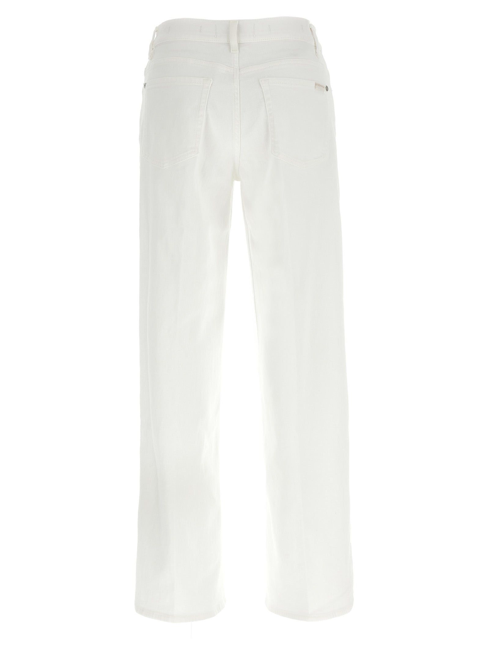7 FOR ALL MANKIND - 7 FOR ALL MANKIND Women’s Stovepipe Jeans White - Women’s Bottoms