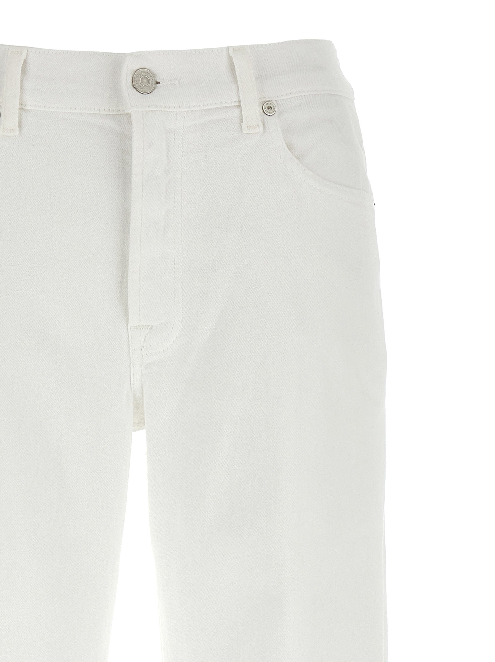 7 FOR ALL MANKIND - 7 FOR ALL MANKIND Women’s Stovepipe Jeans White - Women’s Bottoms