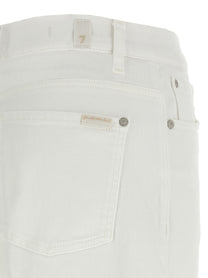 7 FOR ALL MANKIND - 7 FOR ALL MANKIND Women’s Stovepipe Jeans White - Women’s Bottoms