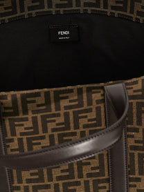 FENDI Women's Ff Shopping Bag Brown