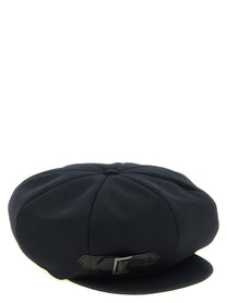 YOHJI YAMAMOTO Panel Casquette Hat Black
