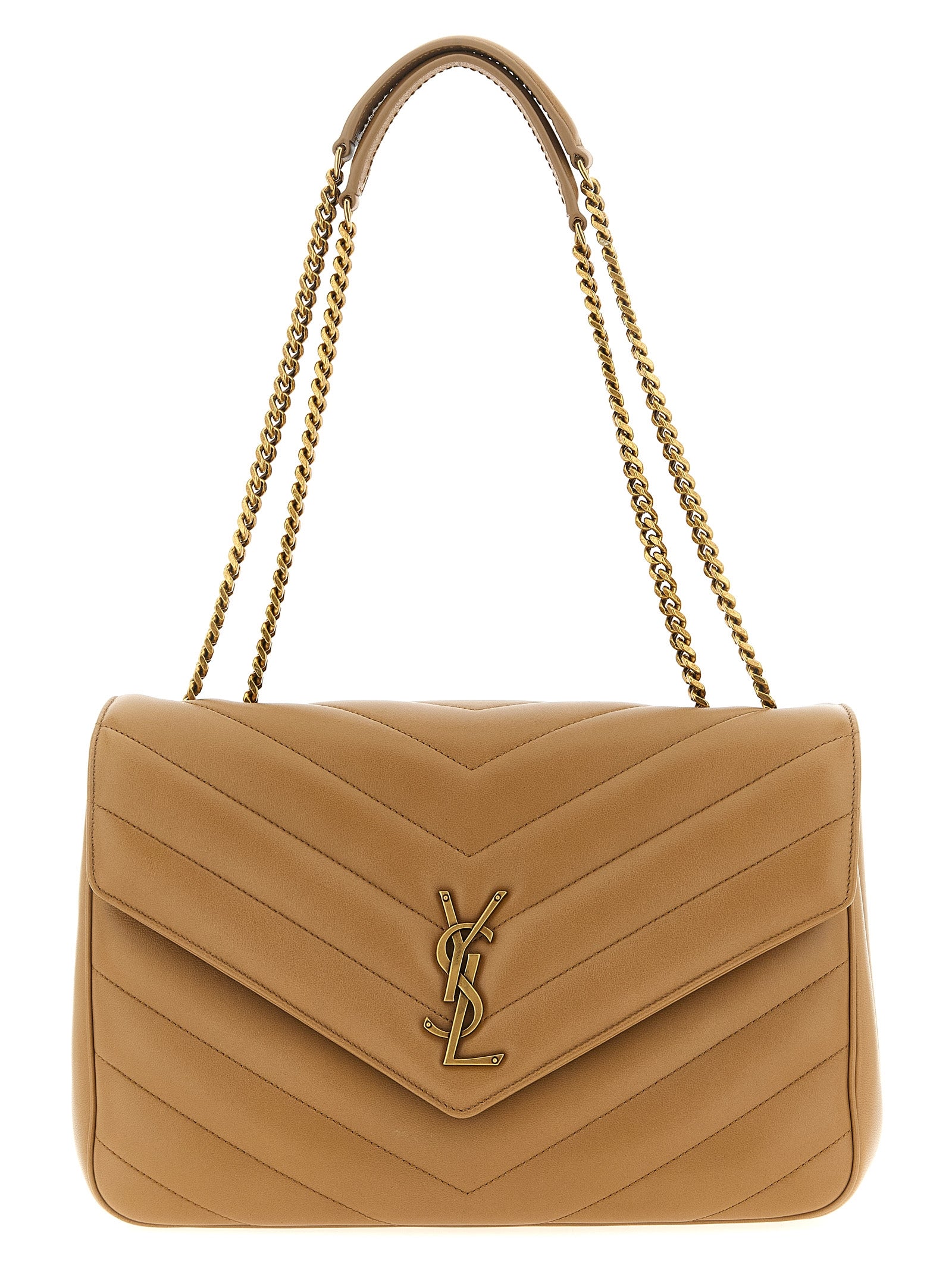 SAINT LAURENT - SAINT LAURENT - ’Loulou’ large shoulder bag - Women’s Bags
