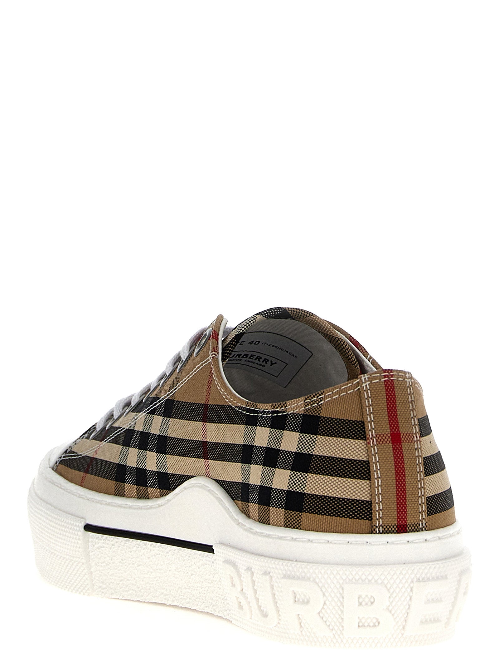 BURBERRY - BURBERRY - Check sneakers - Men’s Shoes