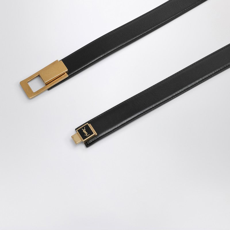 Saint Laurent - Saint Laurent Black belt with Charniere buckle - Belts