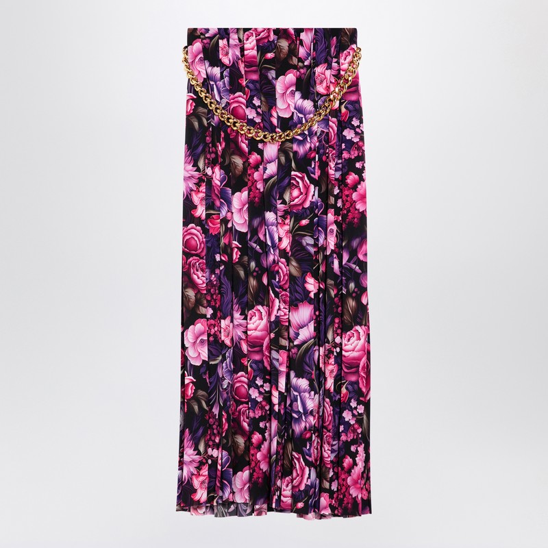 Balenciaga - Balenciaga Long pleated floral skirt - Skirts