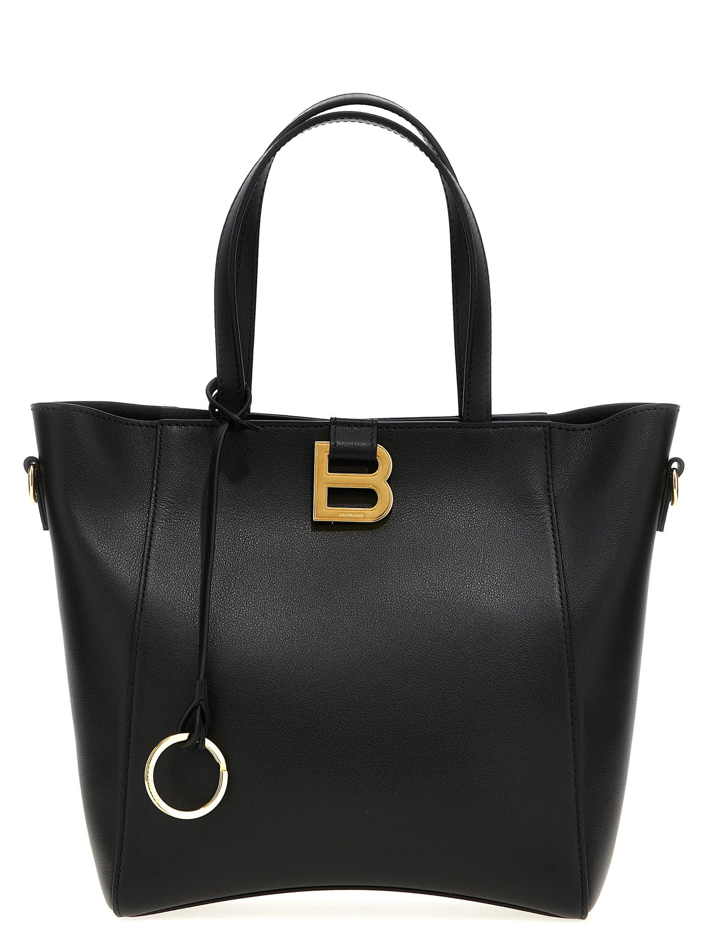BALENCIAGA - BALENCIAGA Women’s Tote Hourglass Soft Small Handbag Black - Women’s Bags