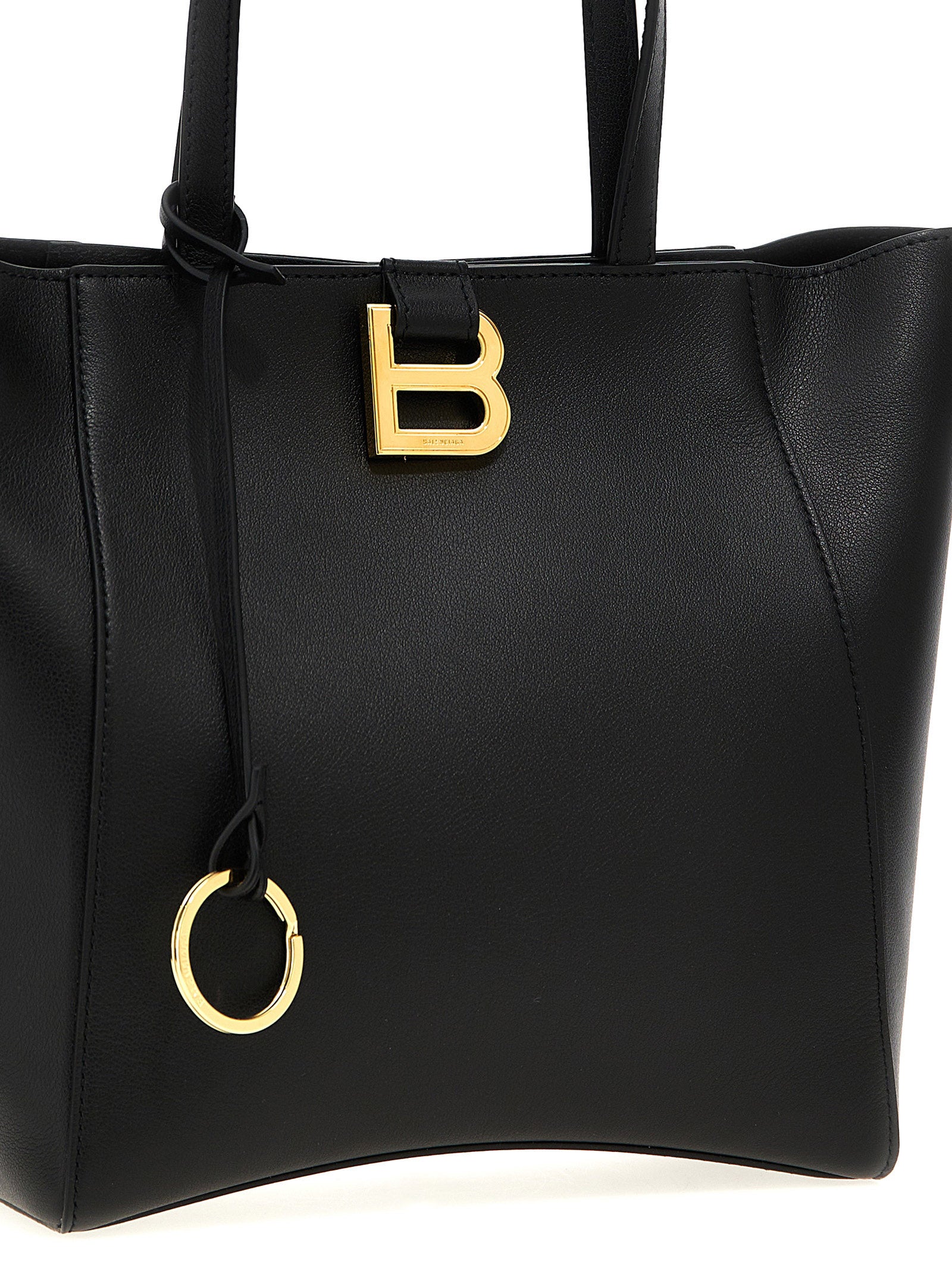 BALENCIAGA - BALENCIAGA Women’s Tote Hourglass Soft Small Handbag Black - Women’s Bags
