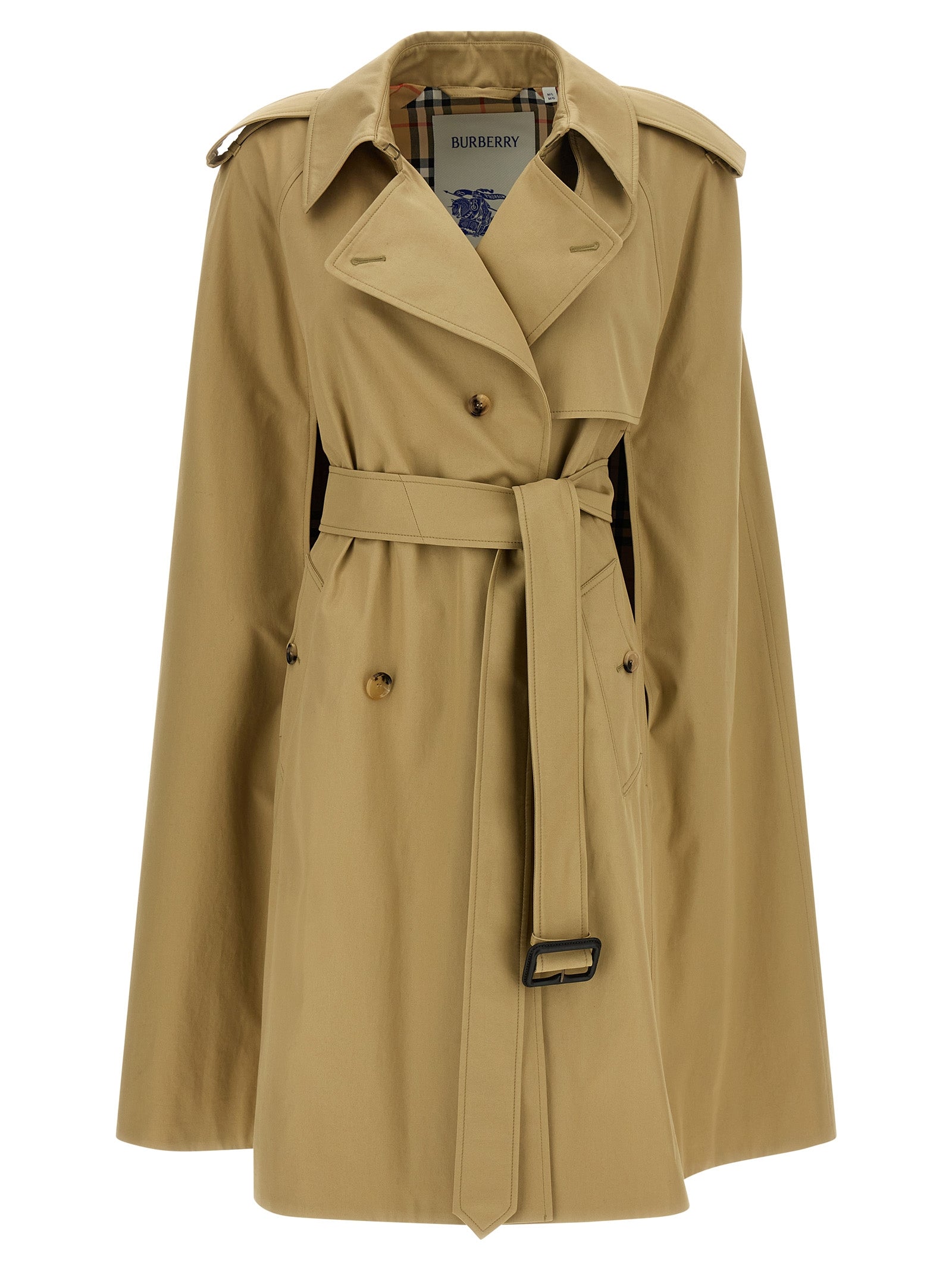 BURBERRY Women's Bellemont Cape Beige