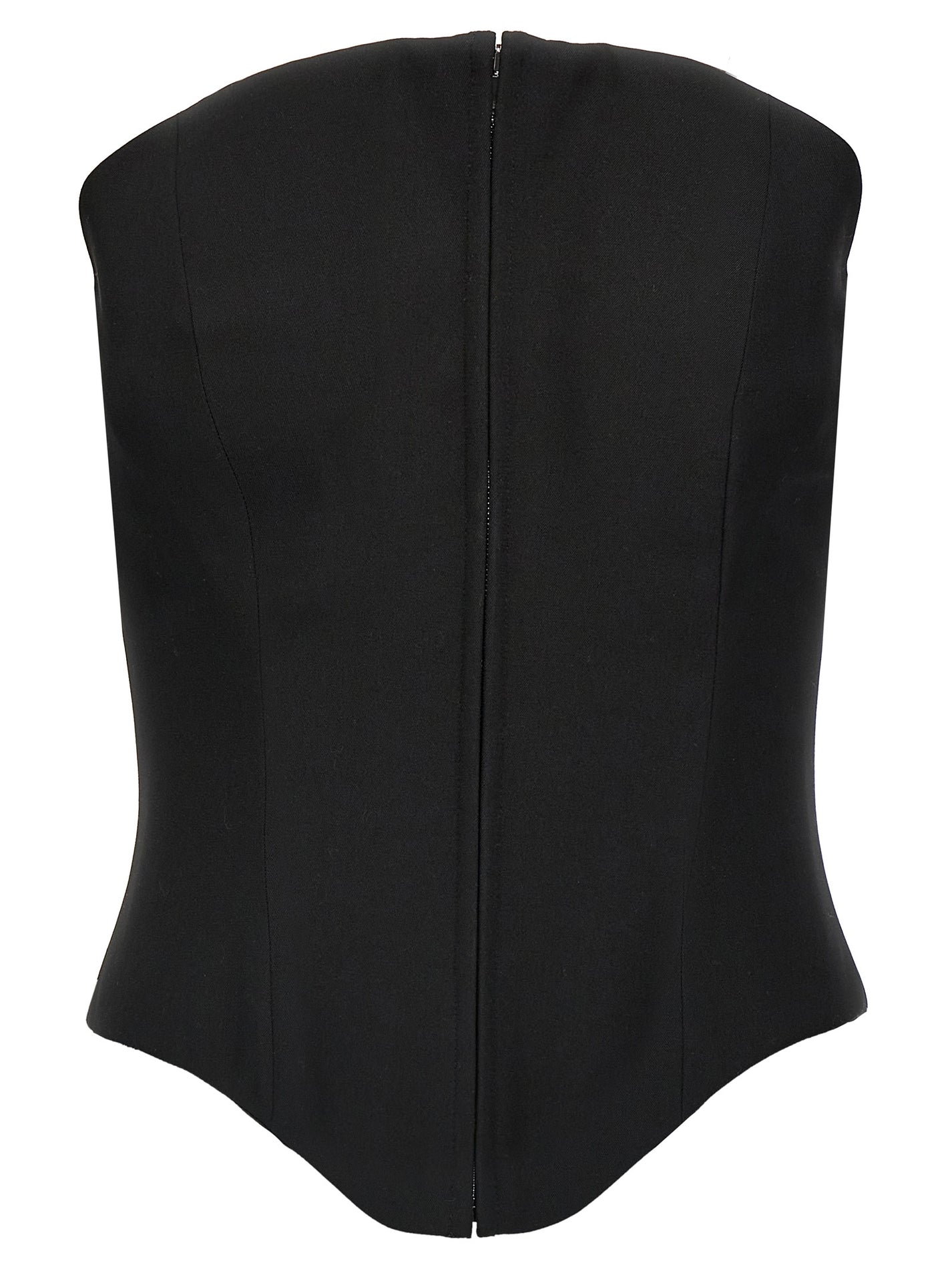 MCQUEEN - MCQUEEN Women’s Corset Top Black - Women’s Tops