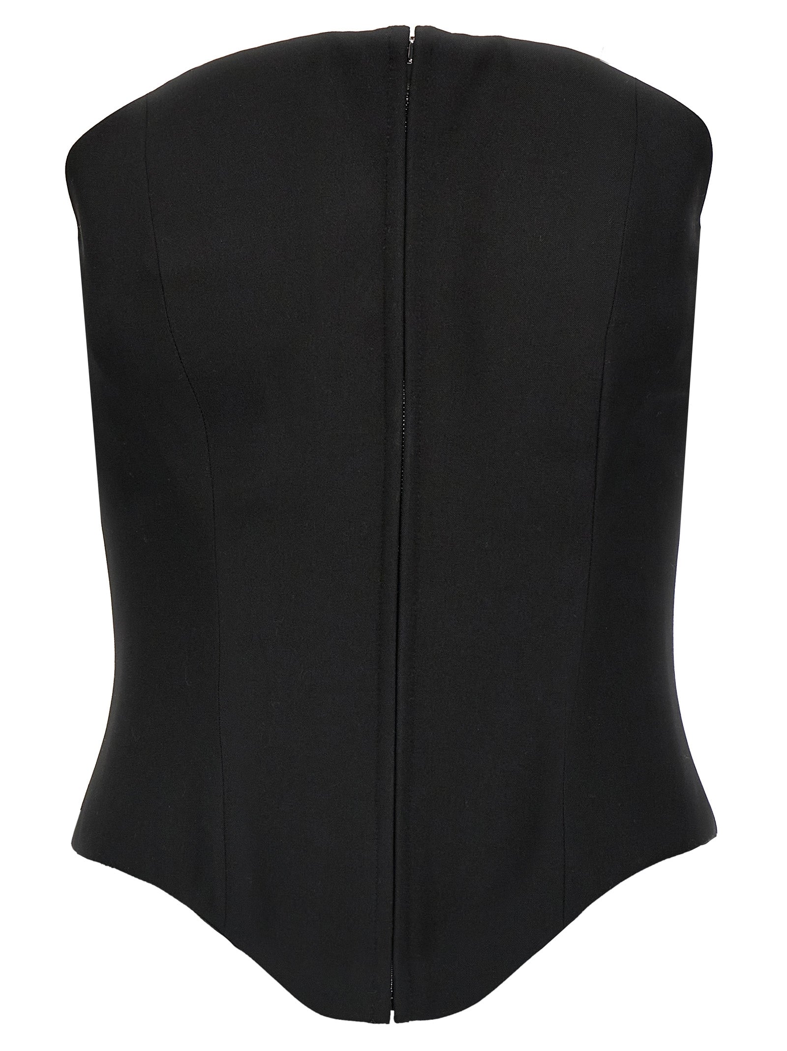 MCQUEEN - MCQUEEN Women’s Corset Top Black - Women’s Tops