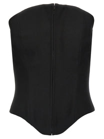 MCQUEEN - MCQUEEN Women’s Corset Top Black - Women’s Tops