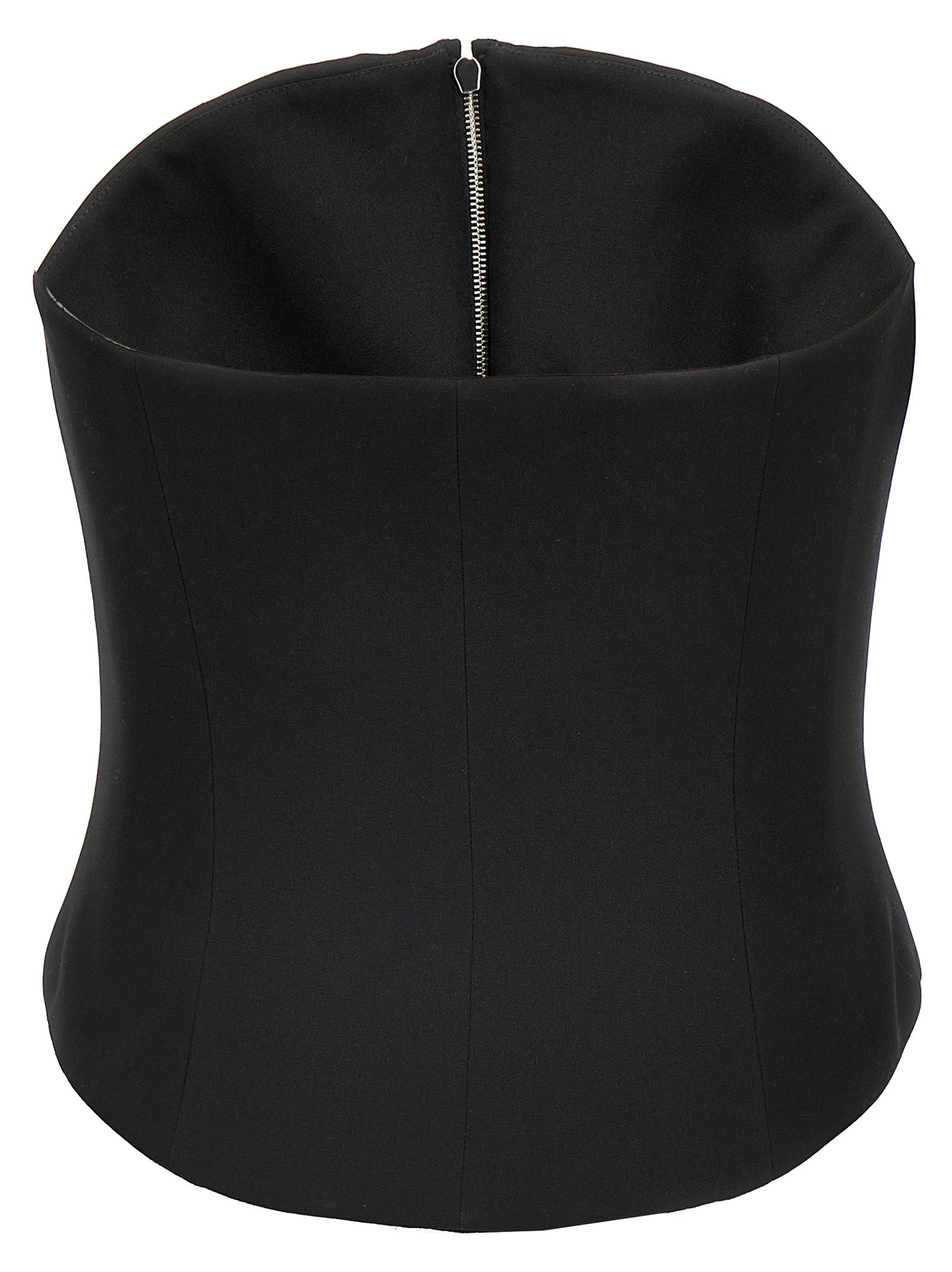 MCQUEEN - MCQUEEN Women’s Corset Top Black - Women’s Tops