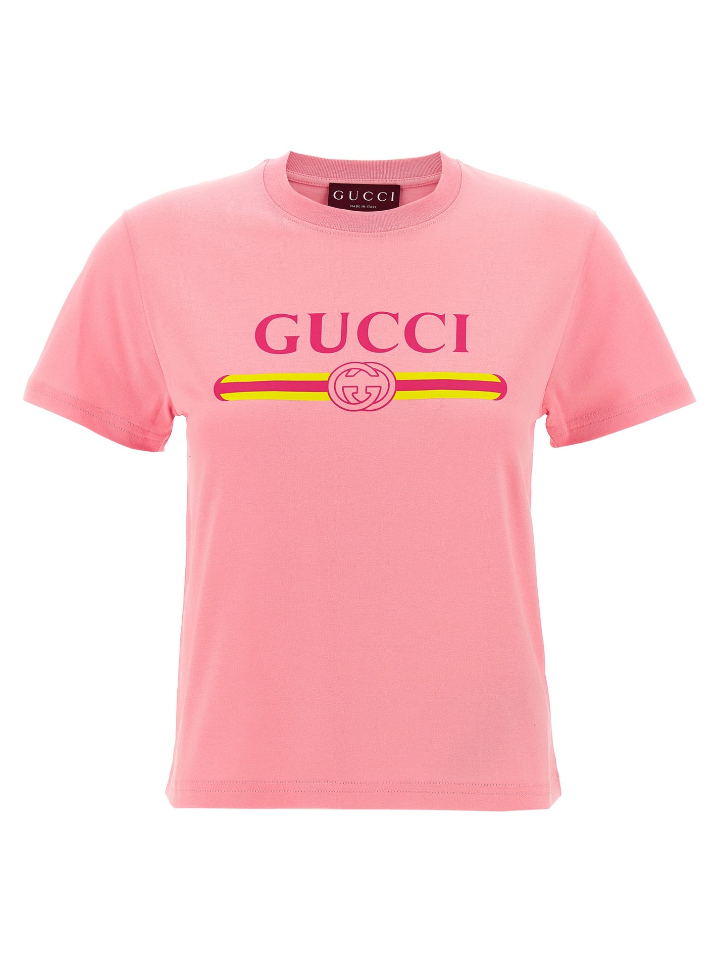 GUCCI - GUCCI Women’s New 70s T-Shirt Pink - Women’s Tops