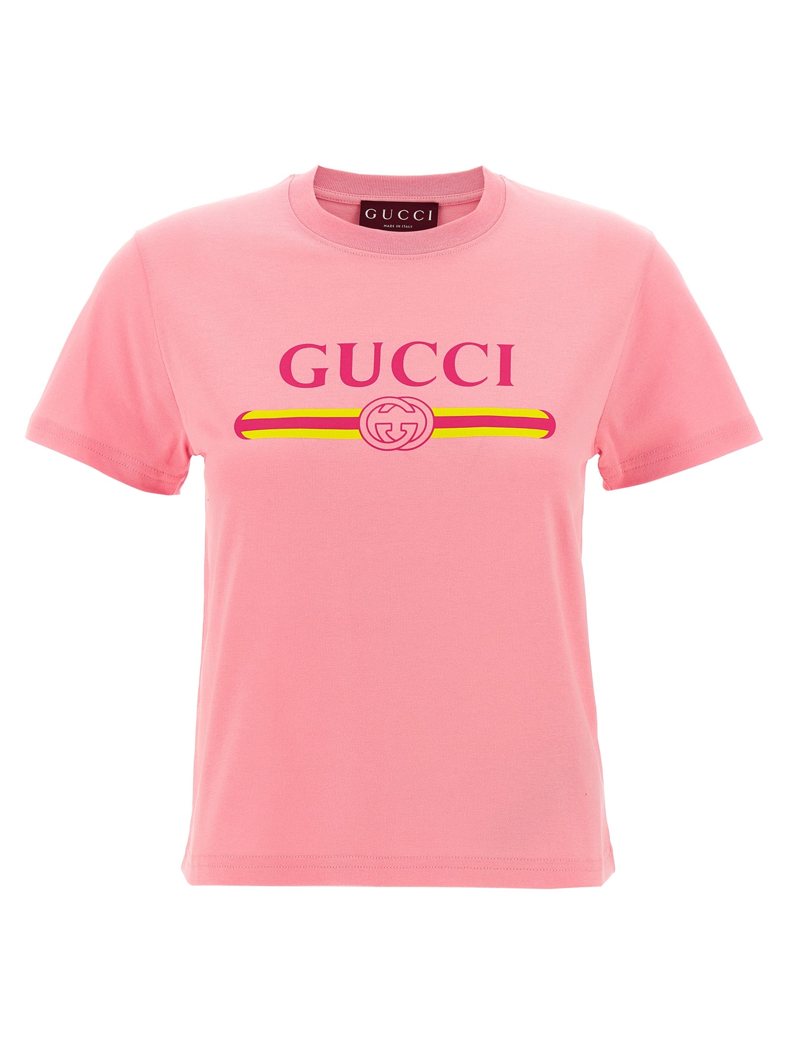 GUCCI - GUCCI Women’s New 70s T-Shirt Pink - Women’s Tops