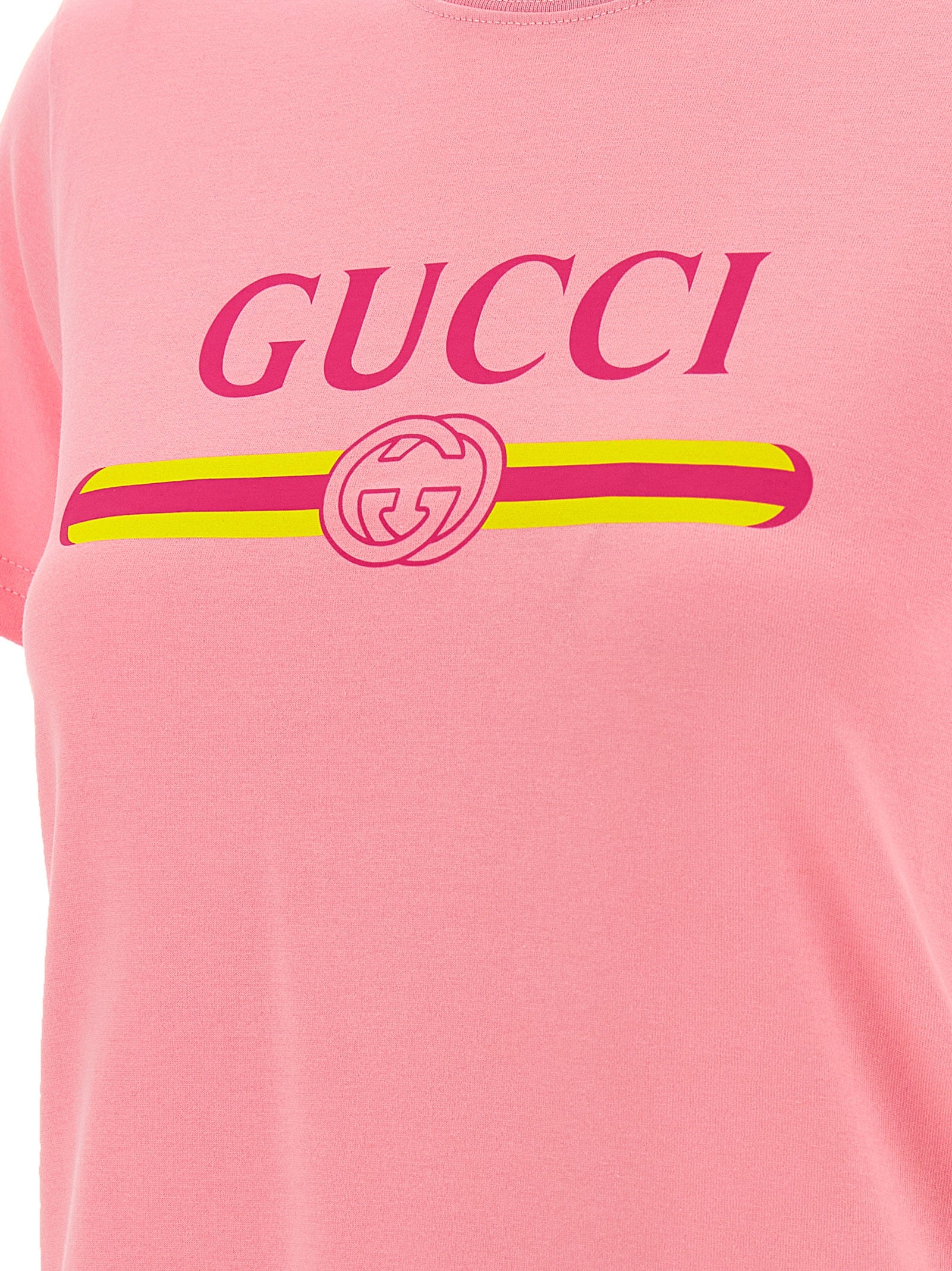 GUCCI - GUCCI Women’s New 70s T-Shirt Pink - Women’s Tops