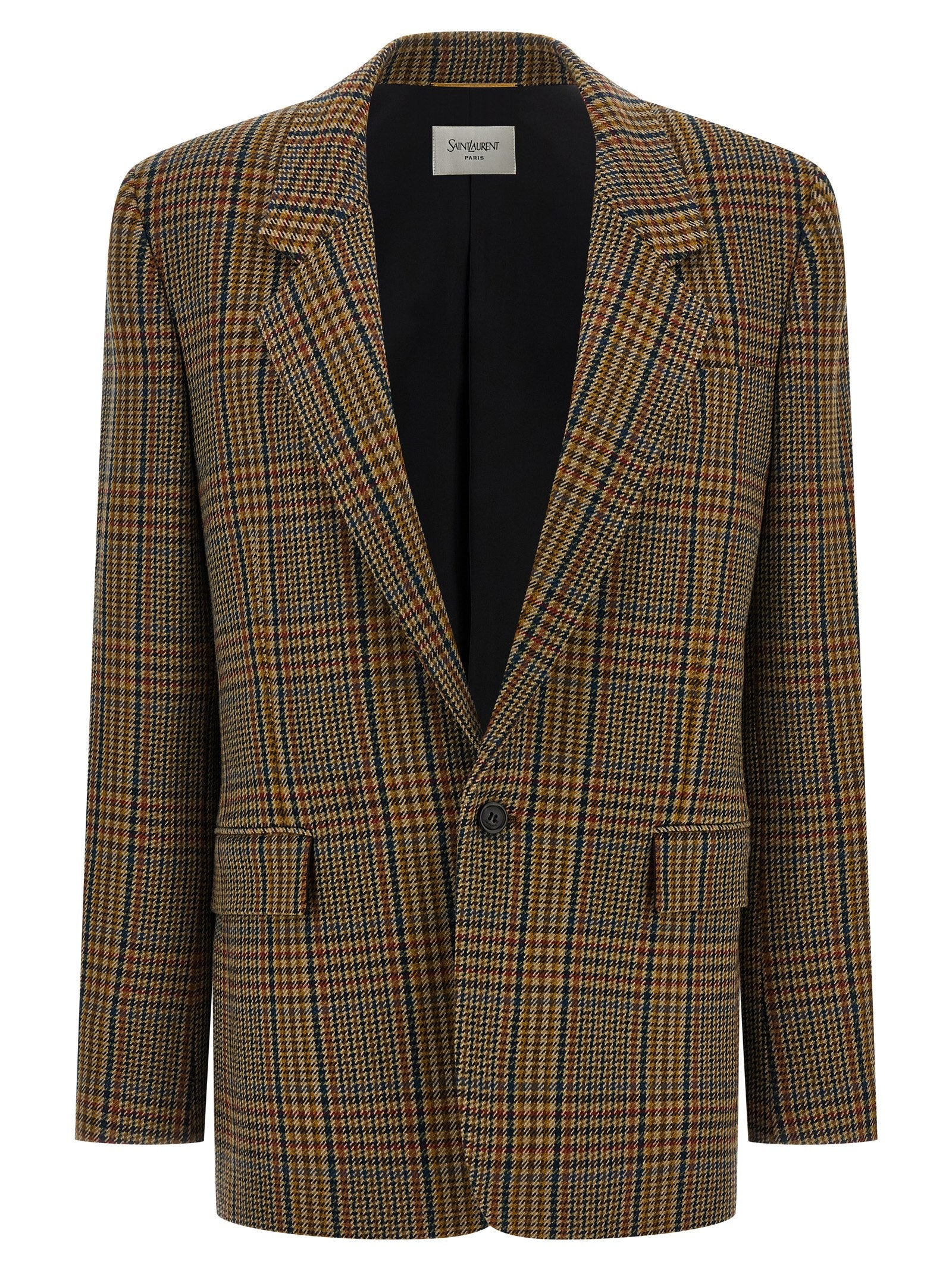 SAINT LAURENT - SAINT LAURENT - Prince of Wales blazer - Women’s Clothing