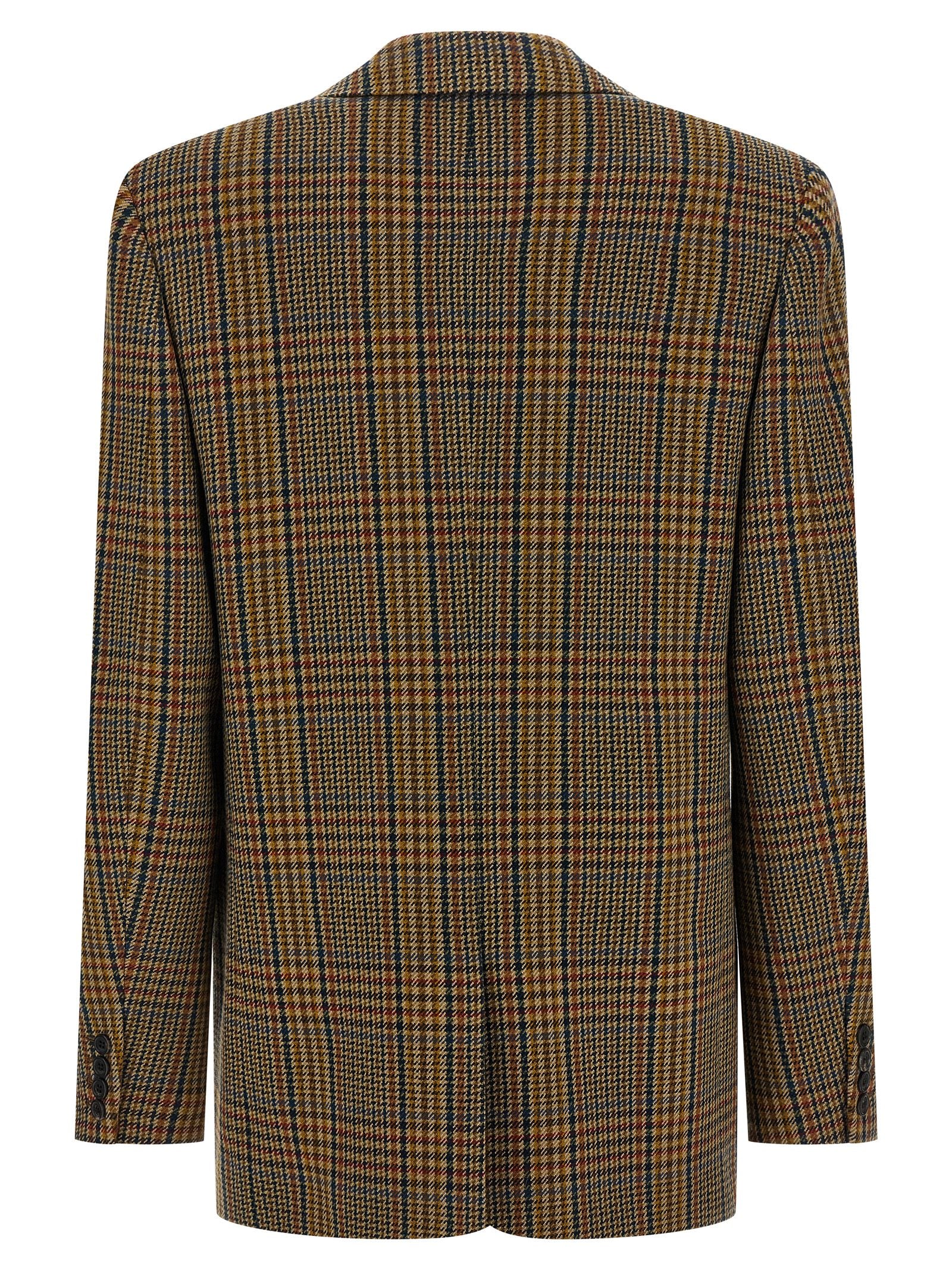 SAINT LAURENT - SAINT LAURENT - Prince of Wales blazer - Women’s Clothing