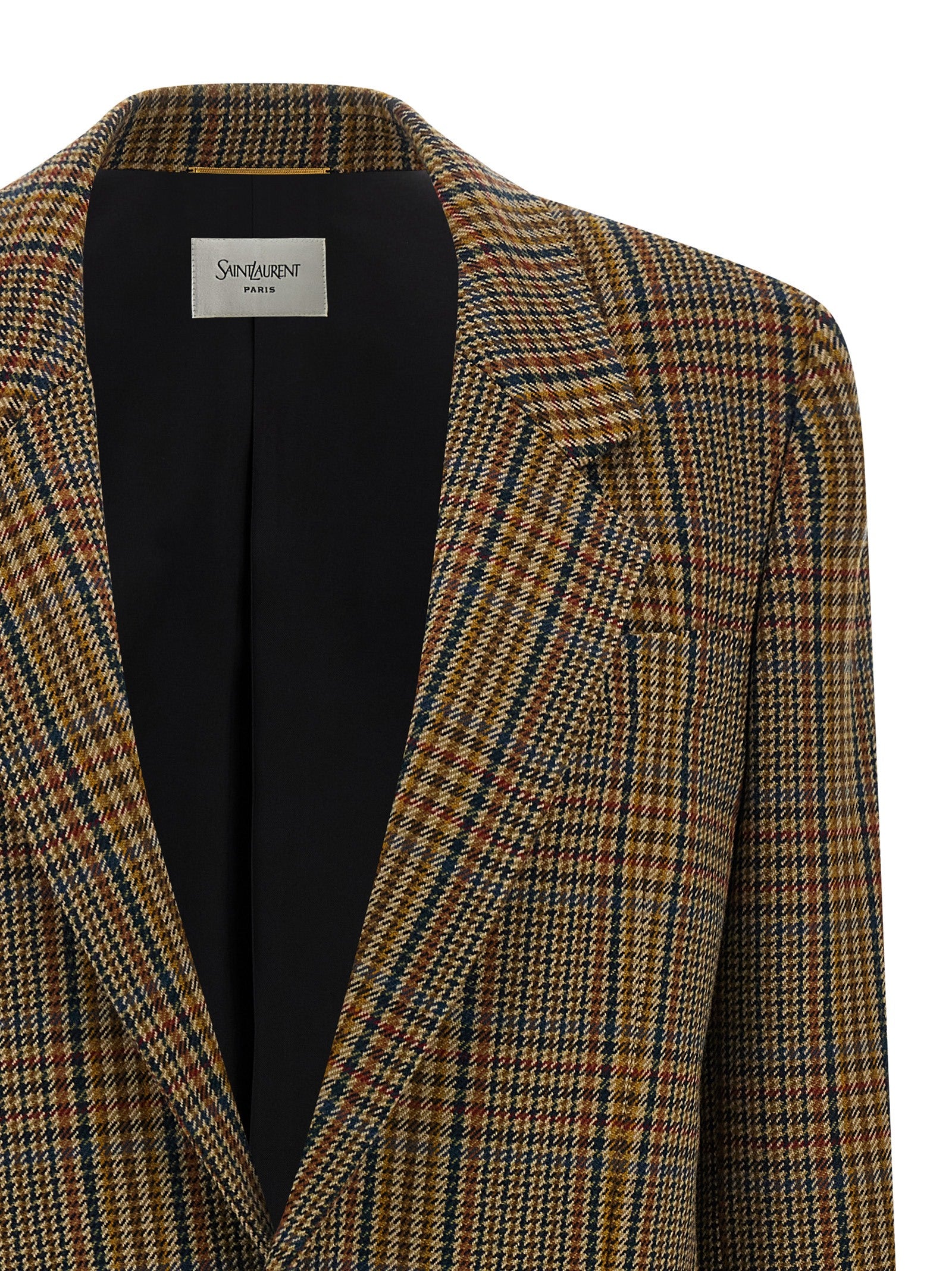 SAINT LAURENT - SAINT LAURENT - Prince of Wales blazer - Women’s Clothing