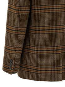 SAINT LAURENT - SAINT LAURENT - Prince of Wales Wool blazer - Women’s Clothing
