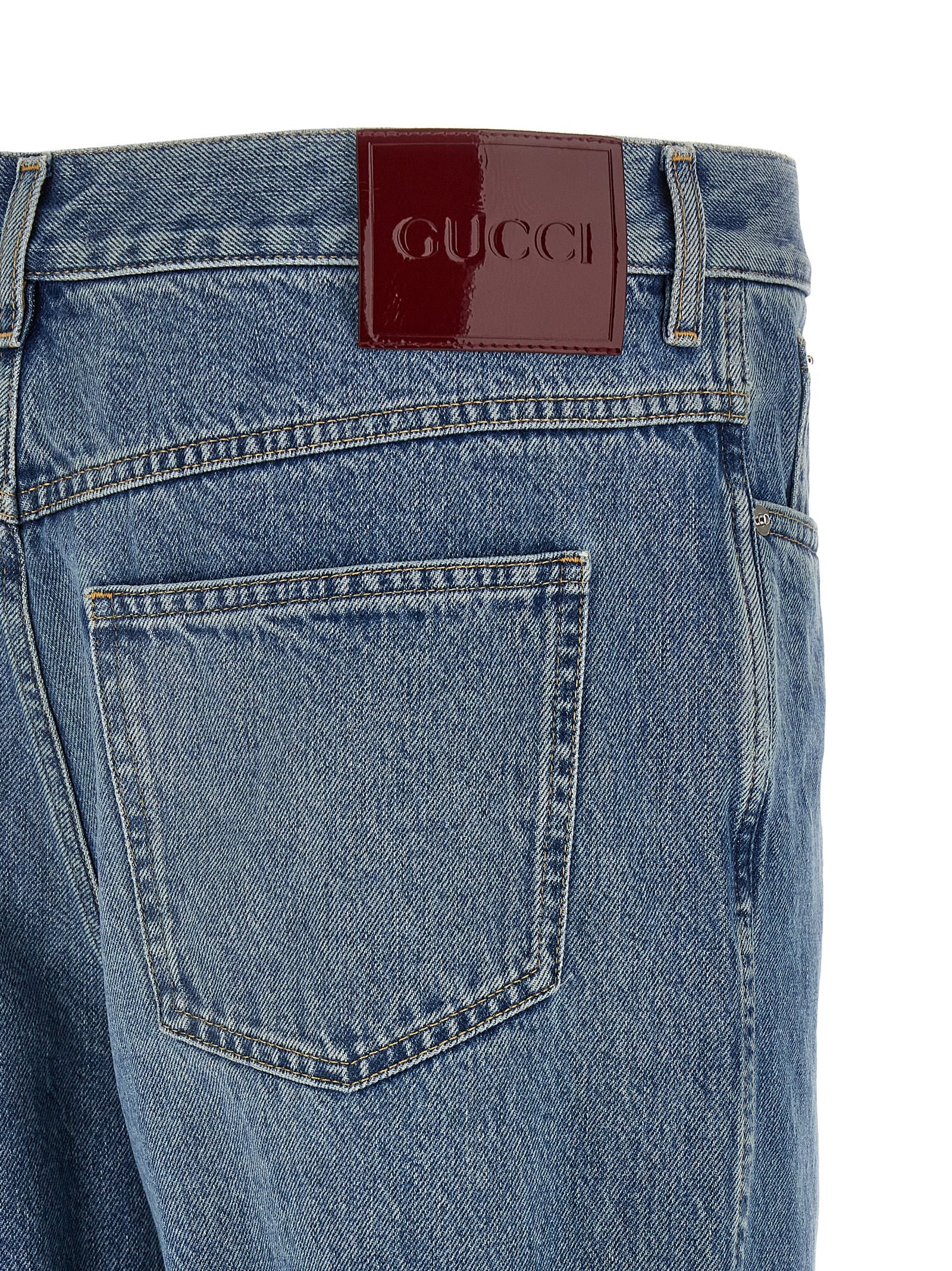 GUCCI - GUCCI - Délavé effect denim jeans - Men’s Bottoms