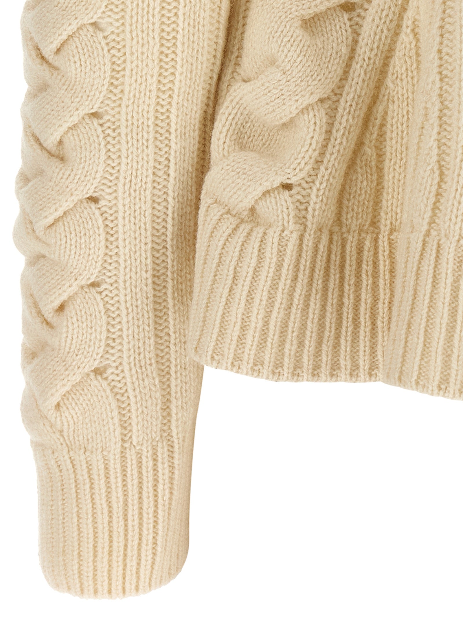 MCQUEEN - MCQUEEN - ’Peplum Cable’ sweater - Women’s Knitwear