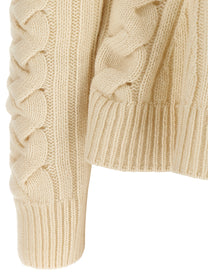 MCQUEEN - MCQUEEN - ’Peplum Cable’ sweater - Women’s Knitwear