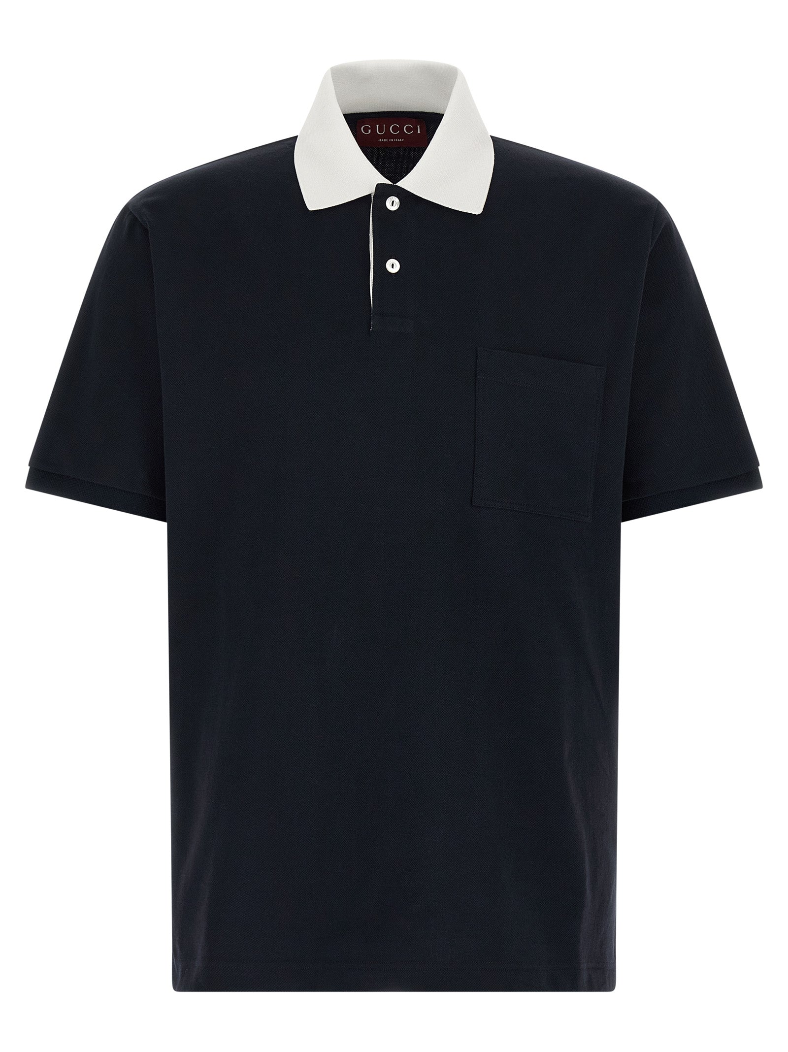 GUCCI - GUCCI - Contrast collar polo shirt - Men’s Tops
