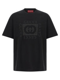 GUCCI - GUCCI - ’Gucci Incrocio GG’ T-shirt - Men’s Tops