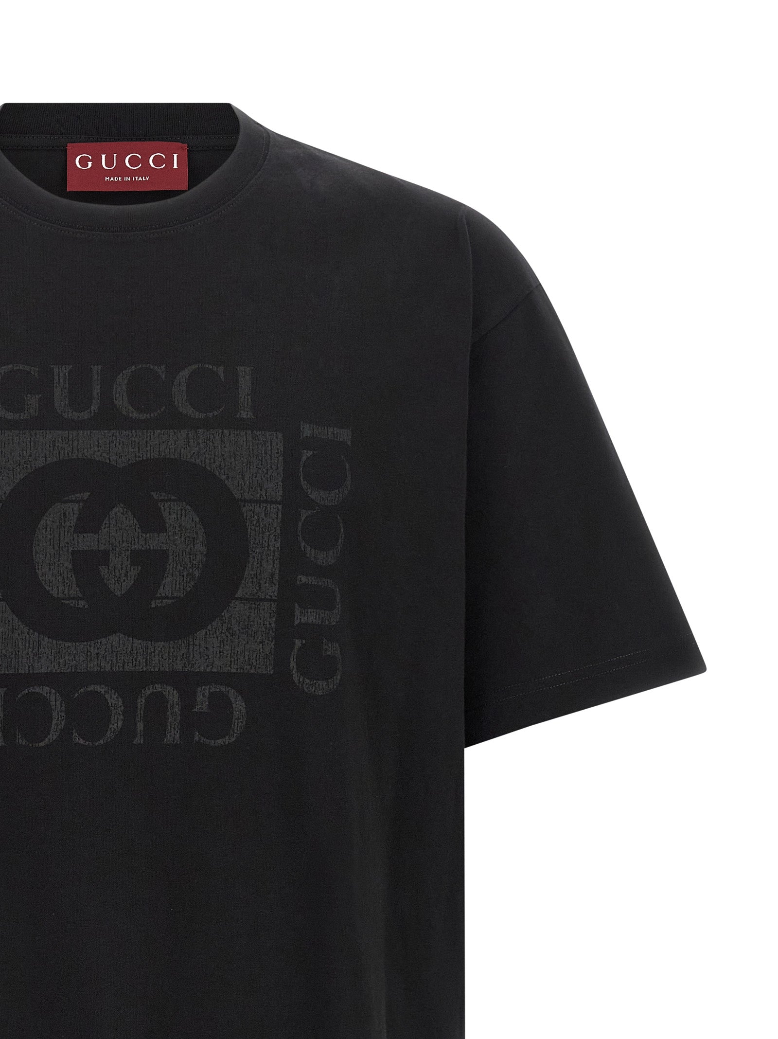 GUCCI - GUCCI - ’Gucci Incrocio GG’ T-shirt - Men’s Tops