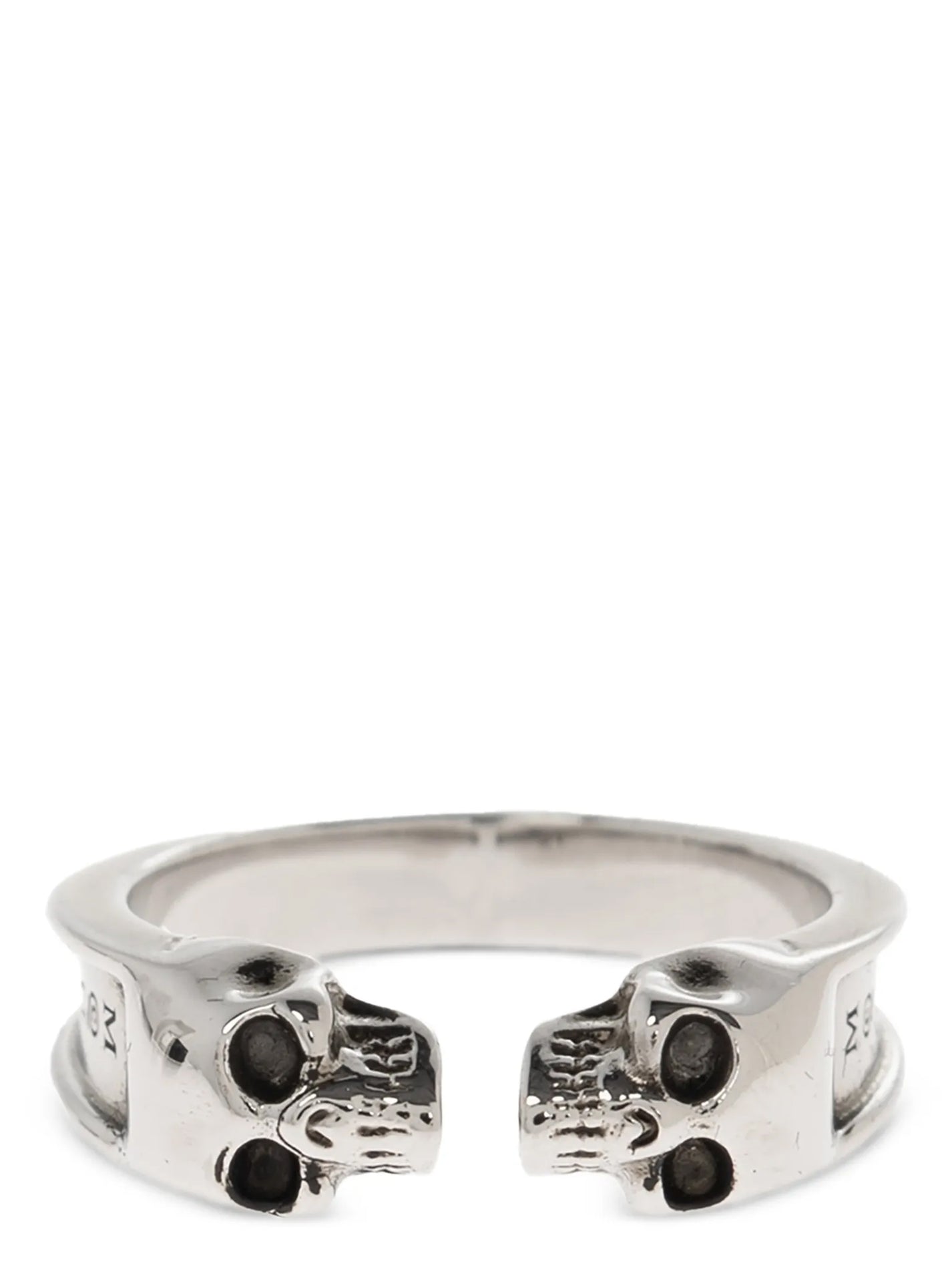 MCQUEEN - MCQUEEN - ’Thin Twin Skull’ ring - Man,Accessories,Jewelry,Rings