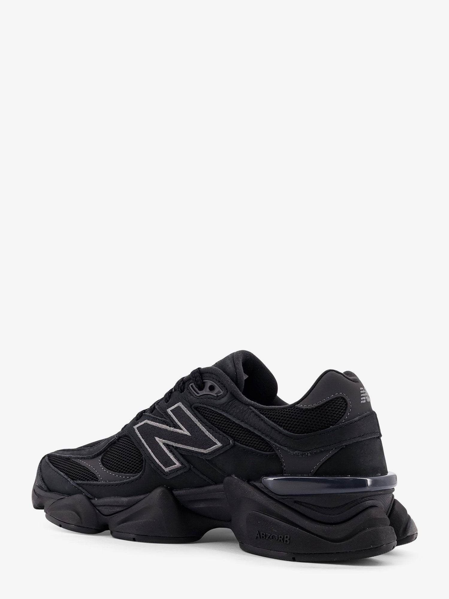New Balance Unisex Mesh and Leather Sneakers Black
