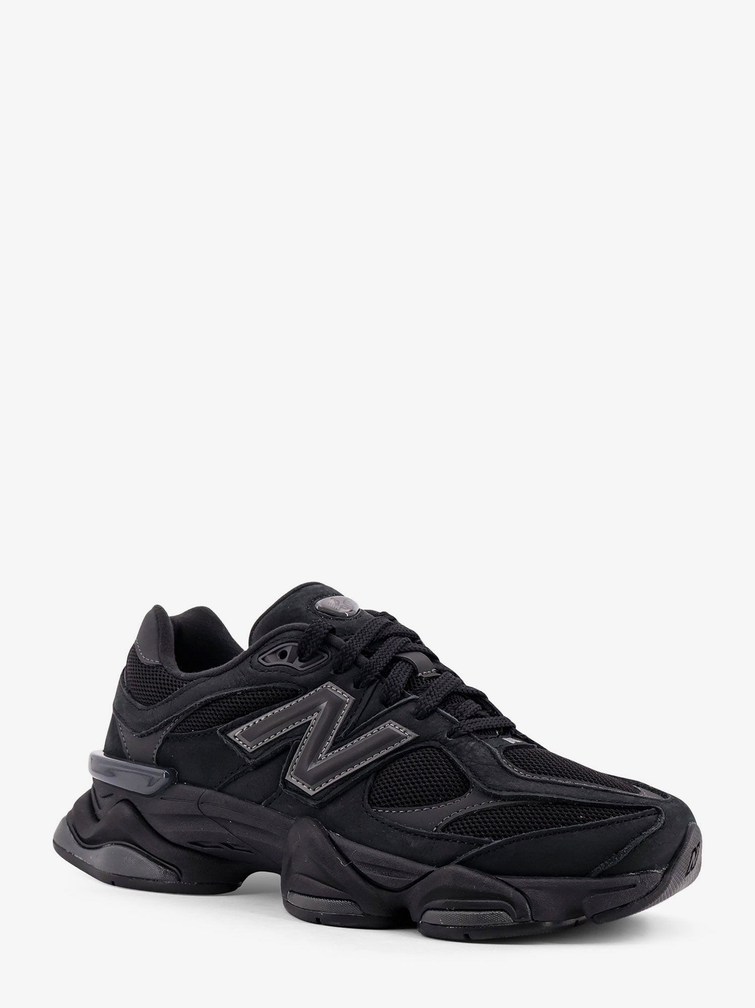 New Balance Unisex Mesh and Leather Sneakers Black