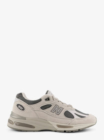 New Balance Men's Mesh and Suede Low Top Sneakers Grey
