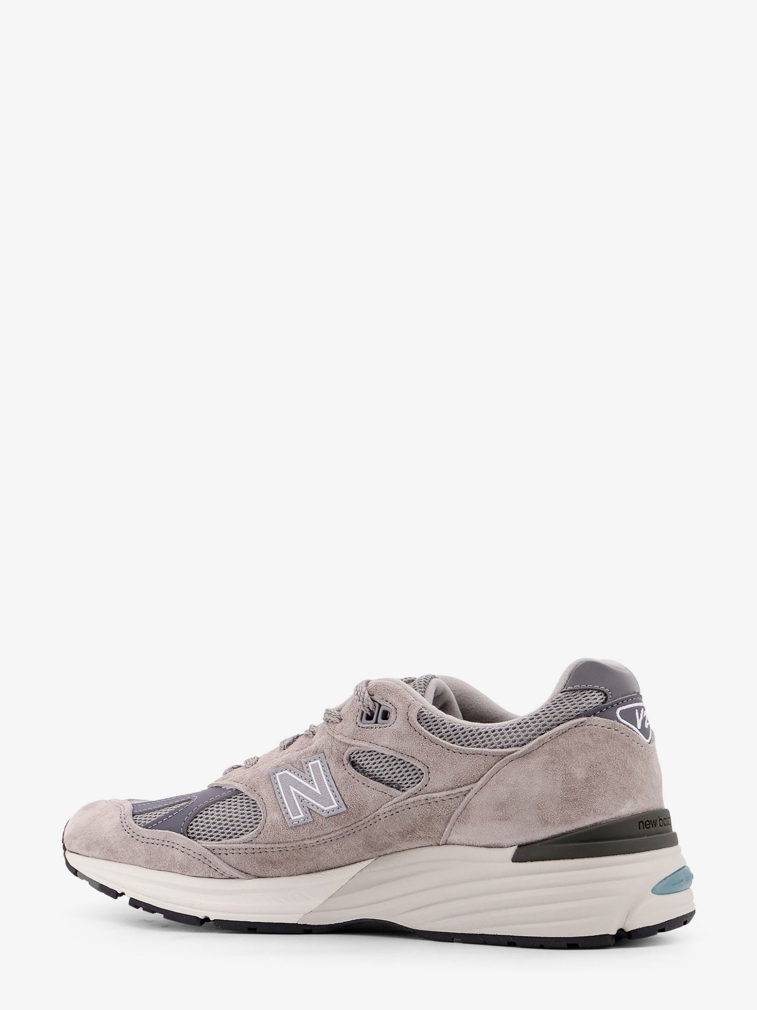 New Balance Men's Suede and Mesh Running Sneakers Grey