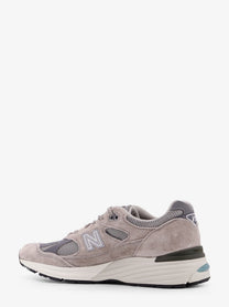 New Balance Men's Suede and Mesh Running Sneakers Grey