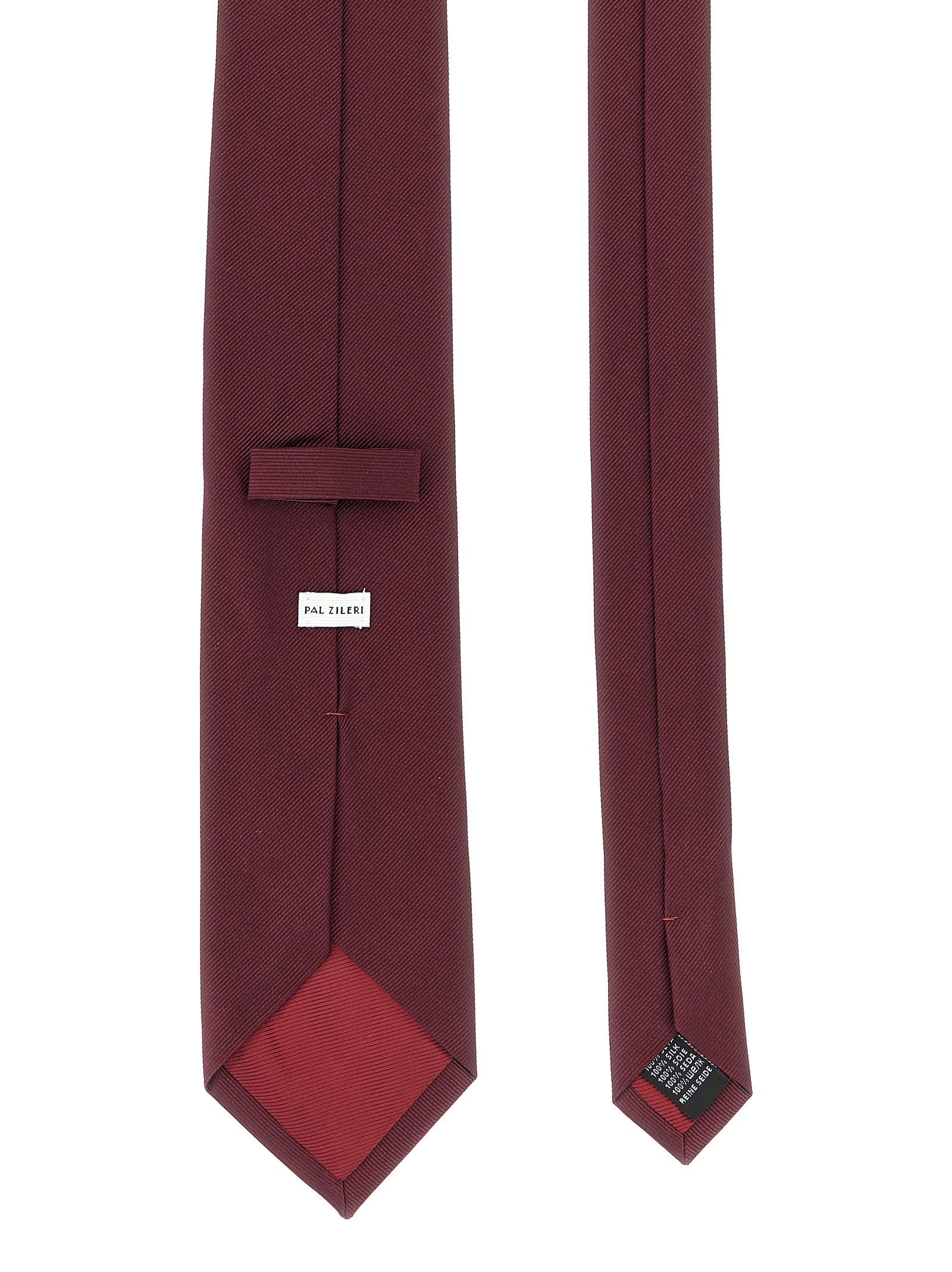 PAL ZILERI - PAL ZILERI Men’s Silk Tie Bordeaux - Men’s Accessories