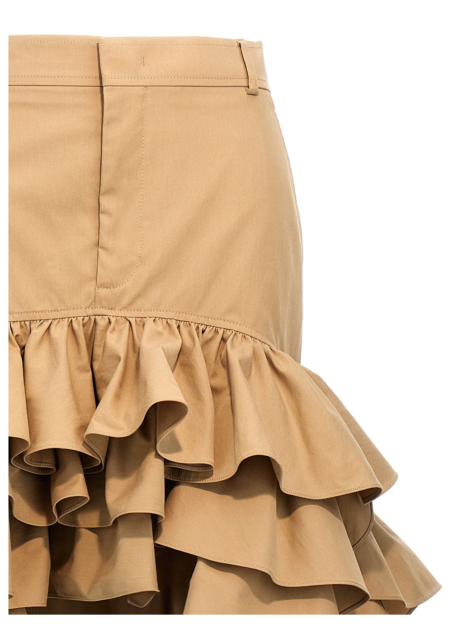MOSCHINO Women's Asymmetrical Skirt Beige