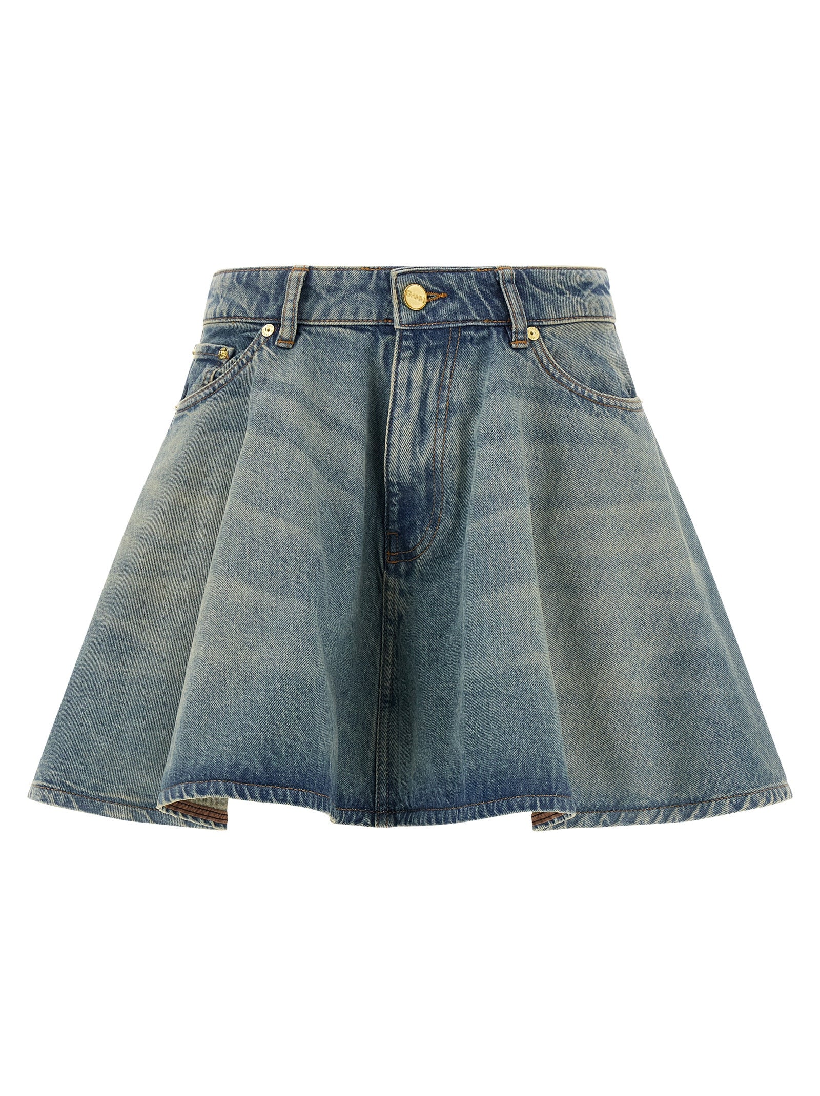 GANNI - GANNI - ’Tint Rigid Denim’ skirt - Women’s Bottoms
