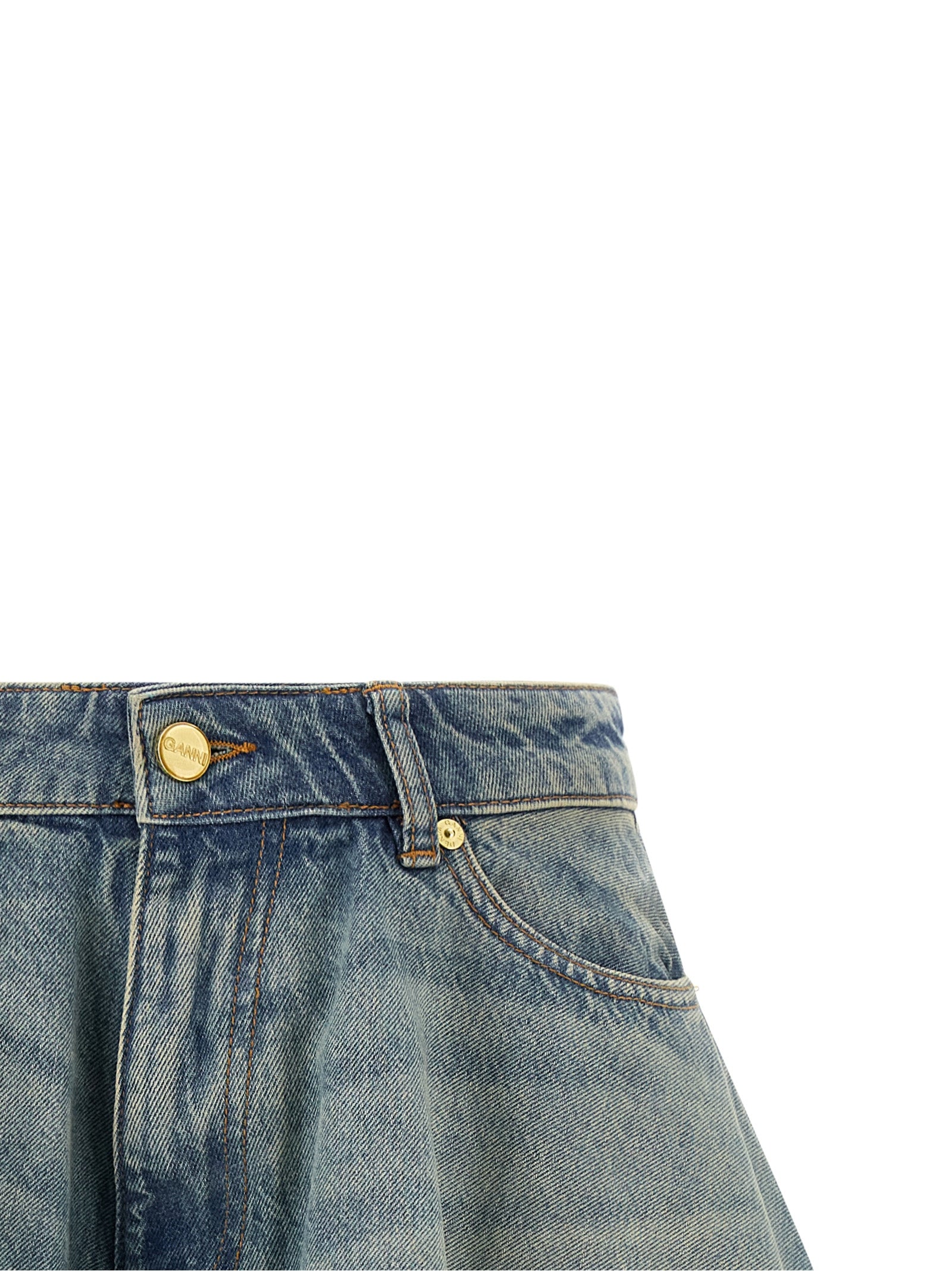 GANNI - GANNI - ’Tint Rigid Denim’ skirt - Women’s Bottoms
