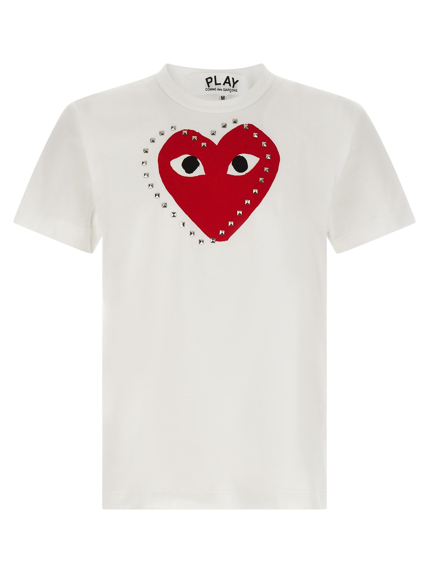 COMME DES GARÇONS PLAY - COMME DES GARÇONS PLAY Unisex Studded Print T-Shirt Red - Men’s Tops
