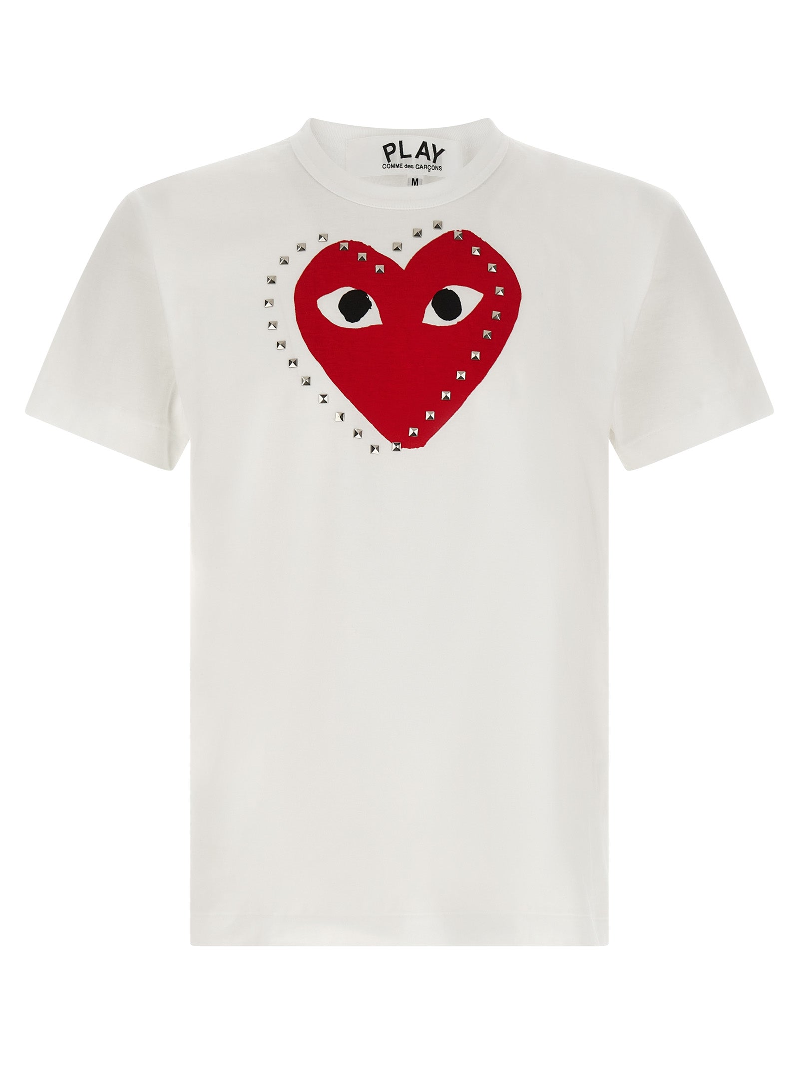 COMME DES GARÇONS PLAY - COMME DES GARÇONS PLAY Unisex Studded Print T-Shirt Red - Men’s Tops